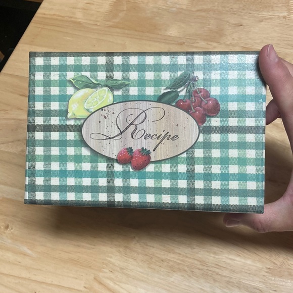 Vintage 2002 MARTIN DESIGNS Food Recipe Box with removable lid - Picture 2 of 10